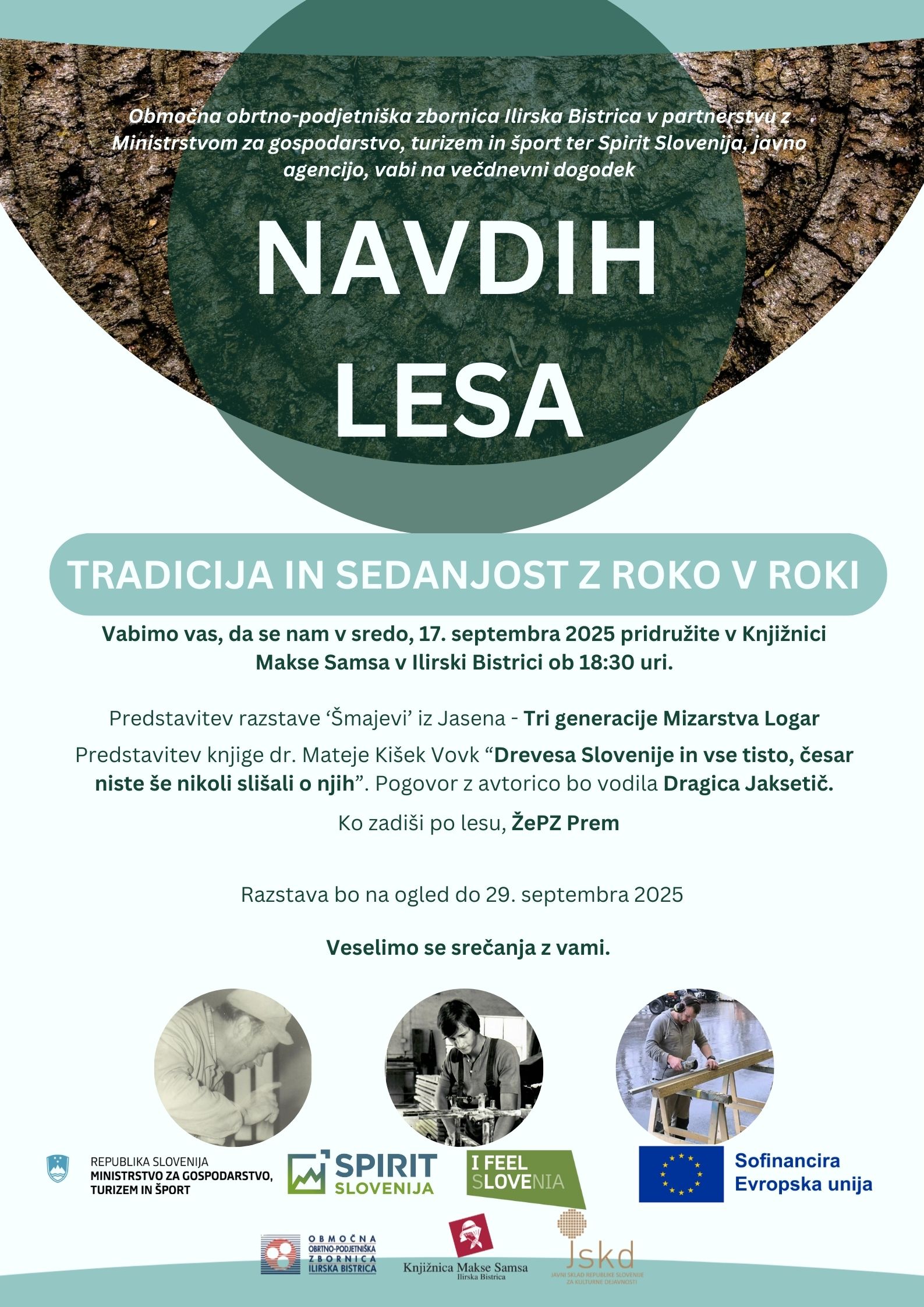 Vabilo Navdih lesa 2025